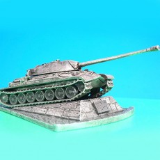 Модель танка ИС-7 1:100 с подставкой